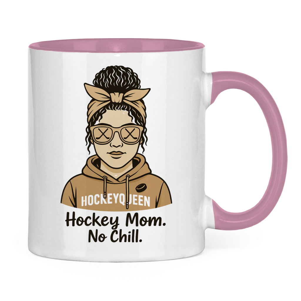 Tasse zweifarbig HOCKEY MOM - NO CHILL