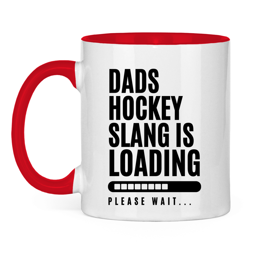 Tasse zweifarbig HOCKEYDADS SLOGAN