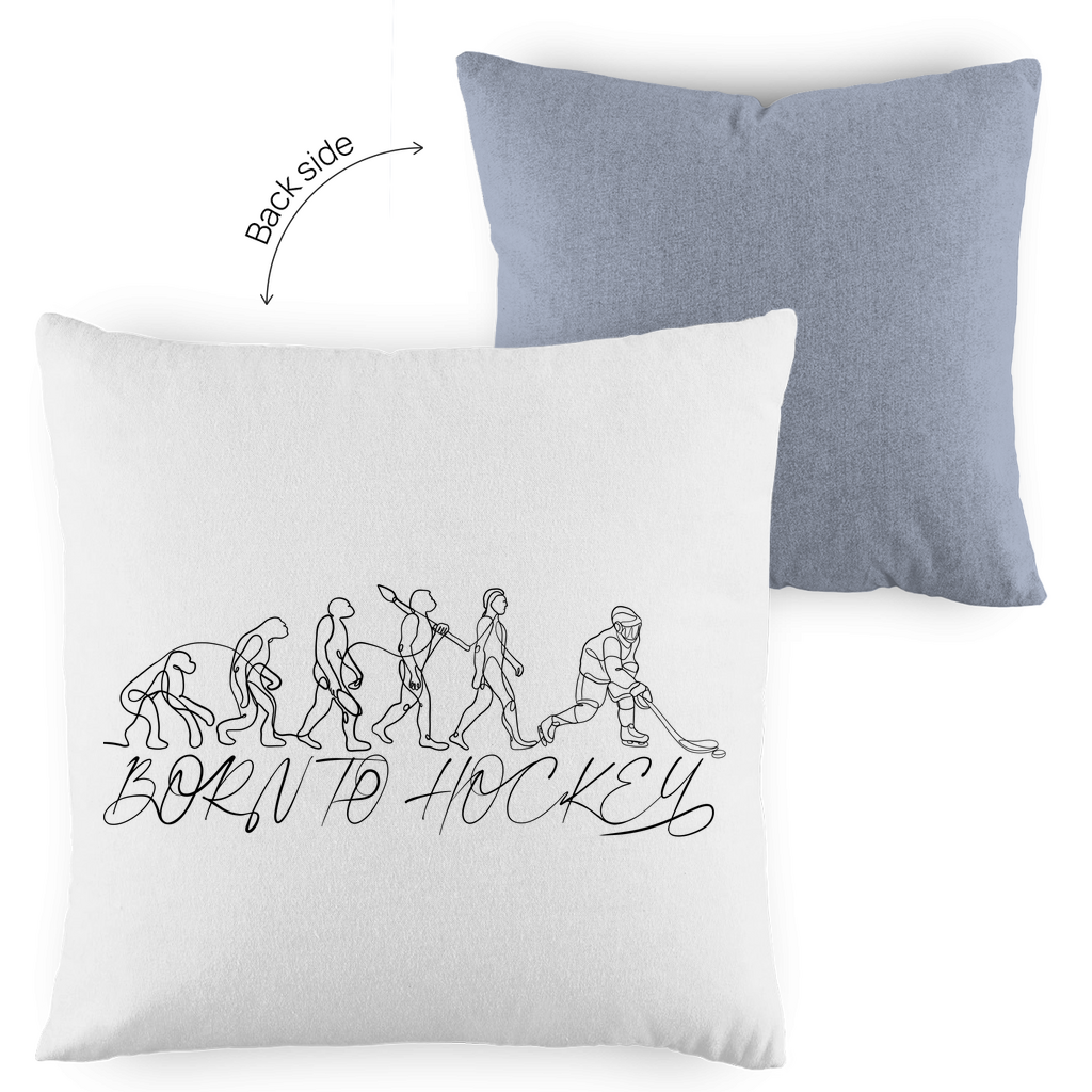 Kopfkissen zweifarbig BORN TO HOCKEY EVULUTION