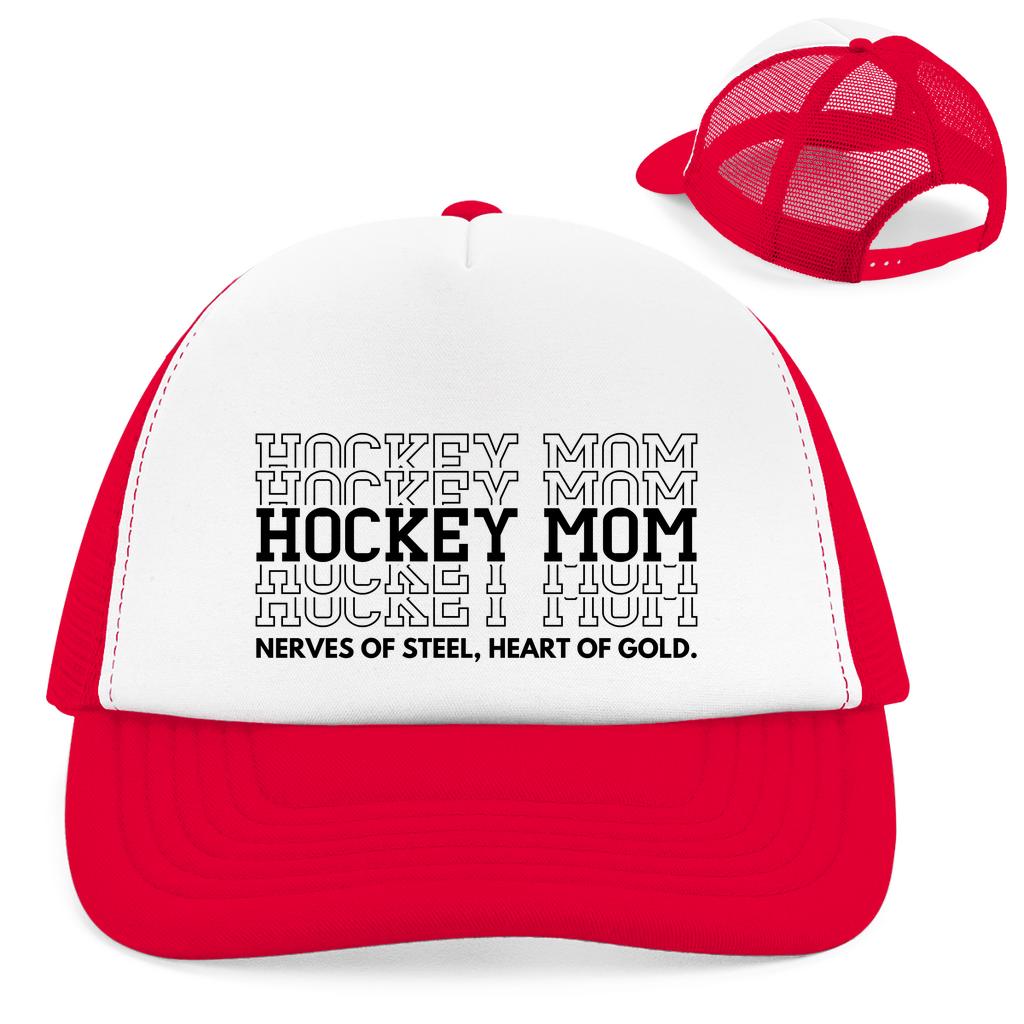 Retro Cap HOCKEYMOM NERVES & HEART
