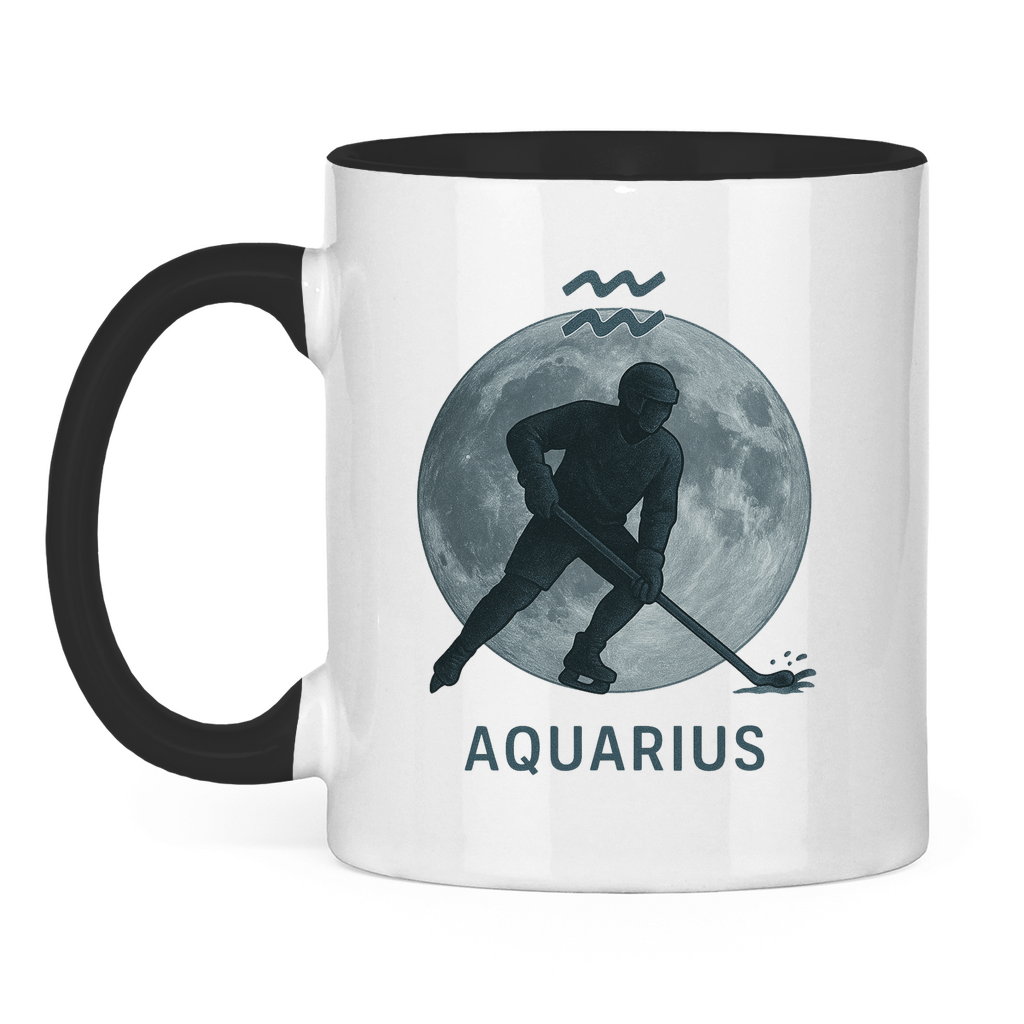 Tasse zweifarbig STERNZEICHEN AQUARIUS / WASSERMANN