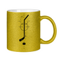 Glitzertasse HOCKEYSTICK MODERN