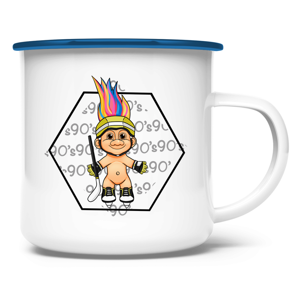 Emaille Tasse HOCKEYTROLL