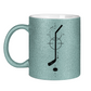 Glitzertasse HOCKEYSTICK MODERN