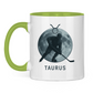 Tasse zweifarbig STERNZEICHEN TAURUS / STIER