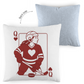 Kopfkissen zweifarbig HOCKEY HERZKÖNIGIN