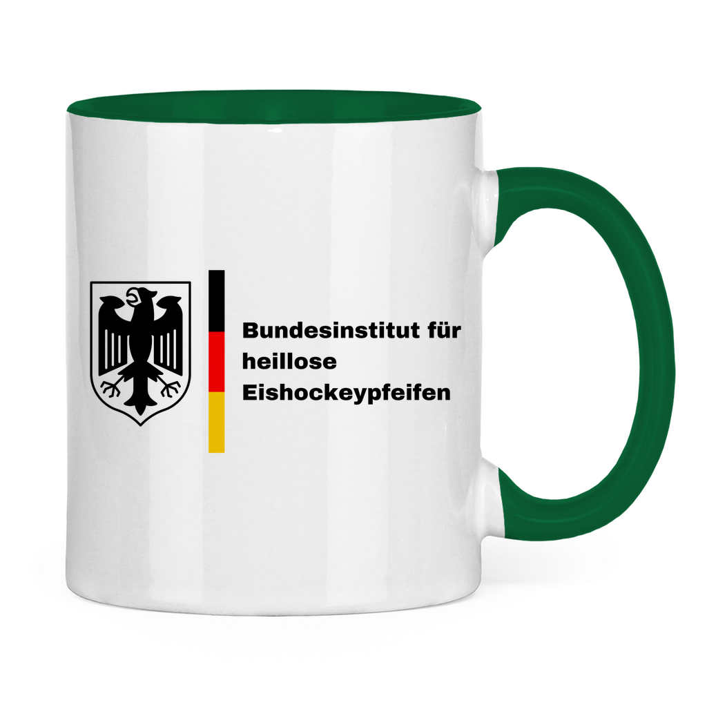 Tasse zweifarbig BUNDESINSTITUT PFEIFEN