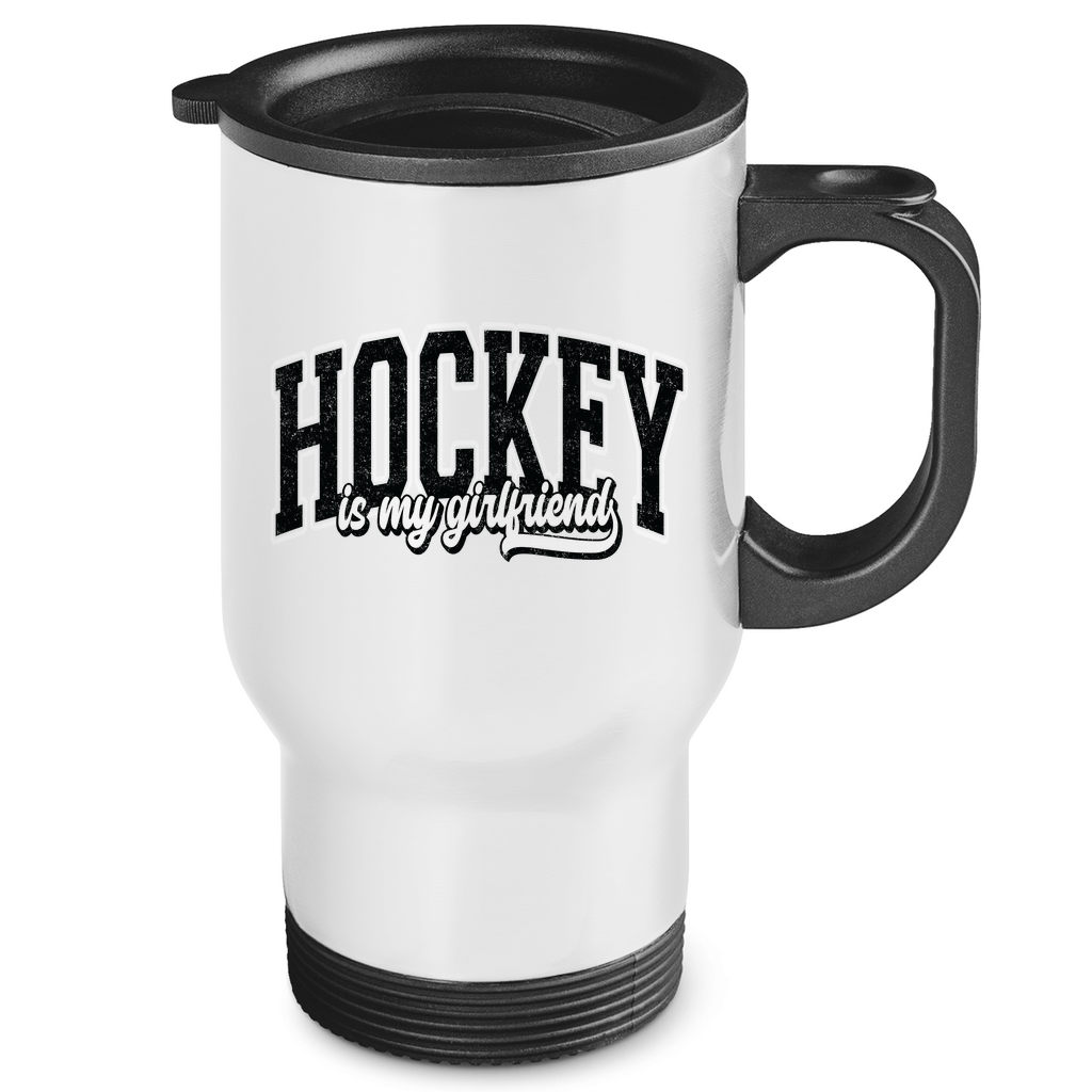 Edelstahl-Thermobecher HOCKEY IS MY GIRLFRIEND