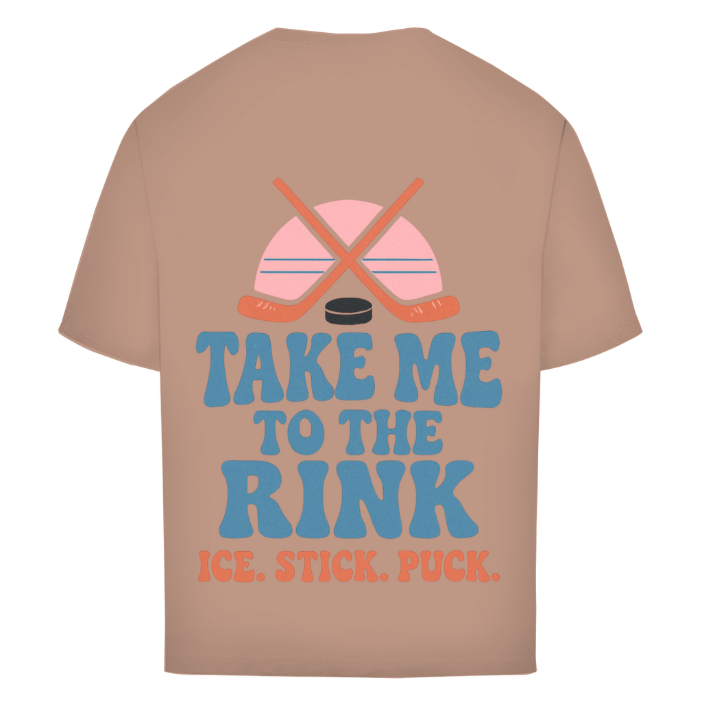 Oversize T-Shirt TAKE ME TO THE RINK (back)