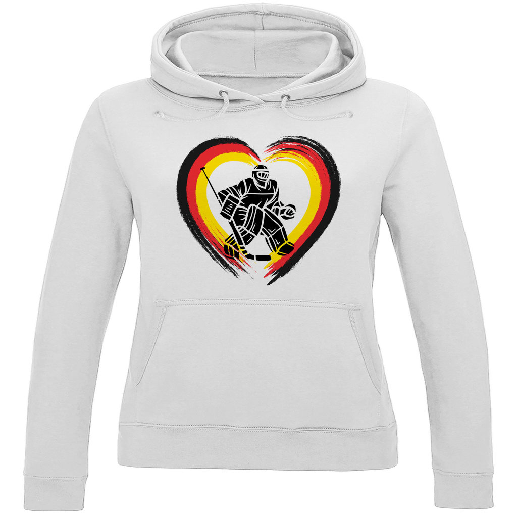 Ladies Hoodie HEART GERMANY GOALIE