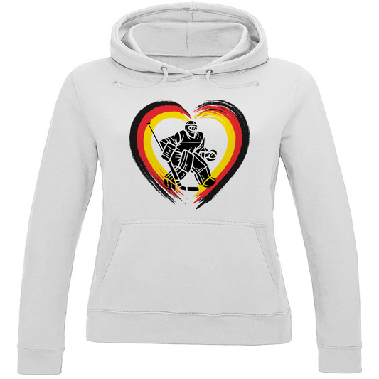 Ladies Hoodie HEART GERMANY GOALIE