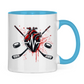 Tasse zweifarbig HOCKEY HEARTBEAT
