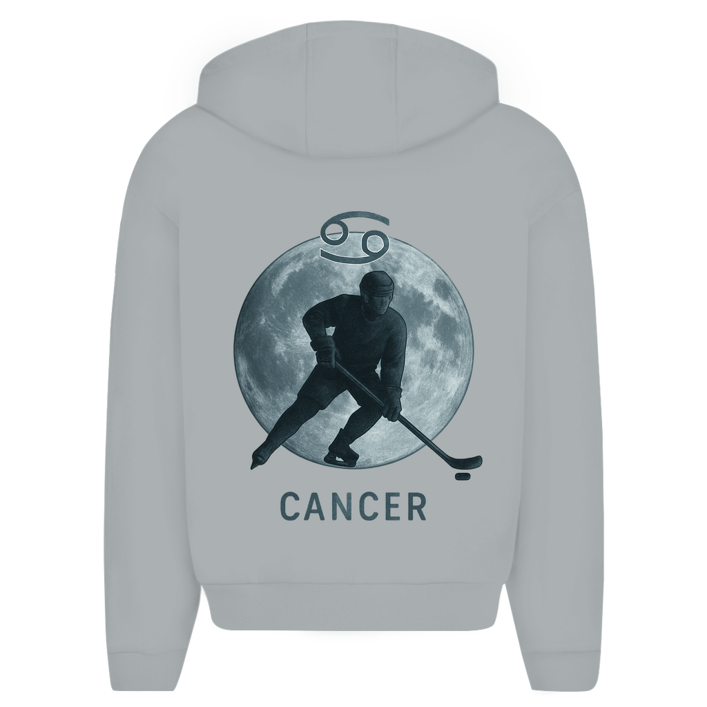 Oversize Zipper STERNZEICHEN CANCER / KREBS (front&back)