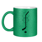 Glitzertasse HOCKEYSTICK MODERN