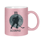 Glitzertasse STERNZEICHEN SCORPIO / SKORPION