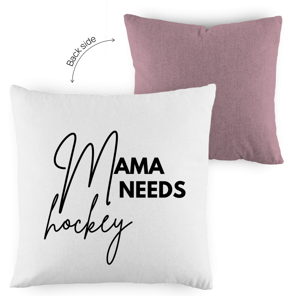 Kopfkissen zweifarbig MAMA NEEDS HOCKEY