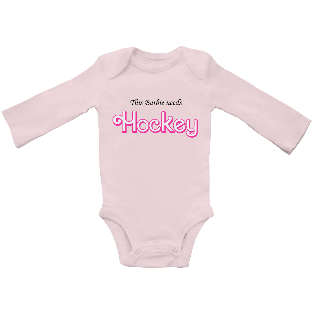 Babybody Langarm BARBIE NEEDS HOCKEY