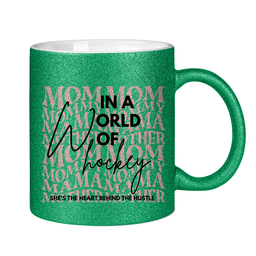 Glitzertasse WORLD OF HOCKEY - MOM