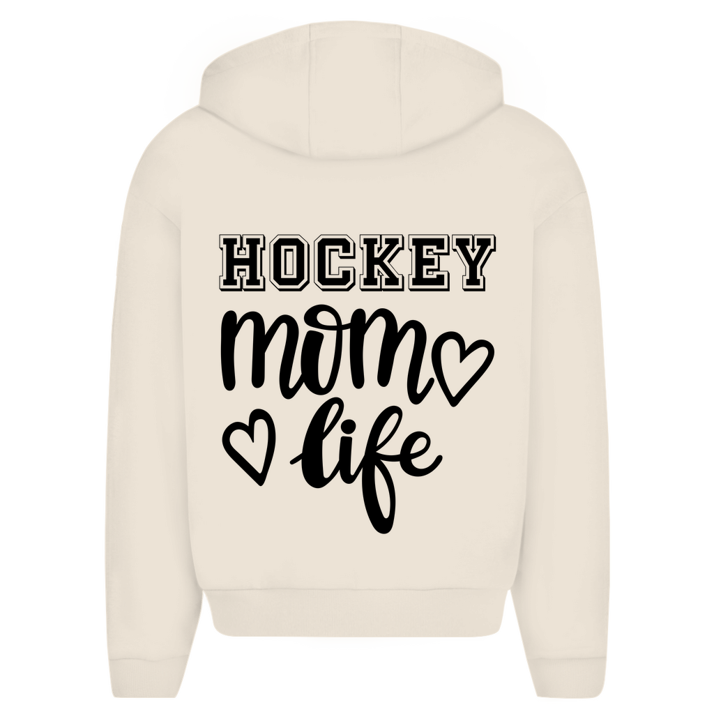 Oversize Zipper HOCKEY MOM LIFE (front&back)
