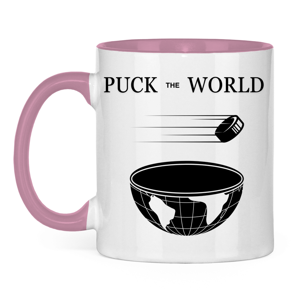 Tasse zweifarbig PUCK THE WORLD