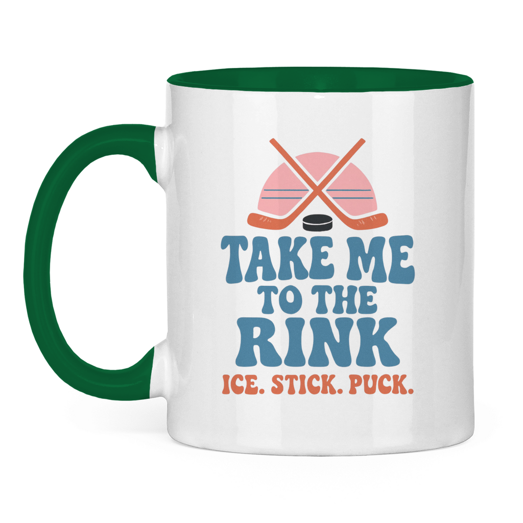 Tasse zweifarbig TAKE ME TO THE RINK
