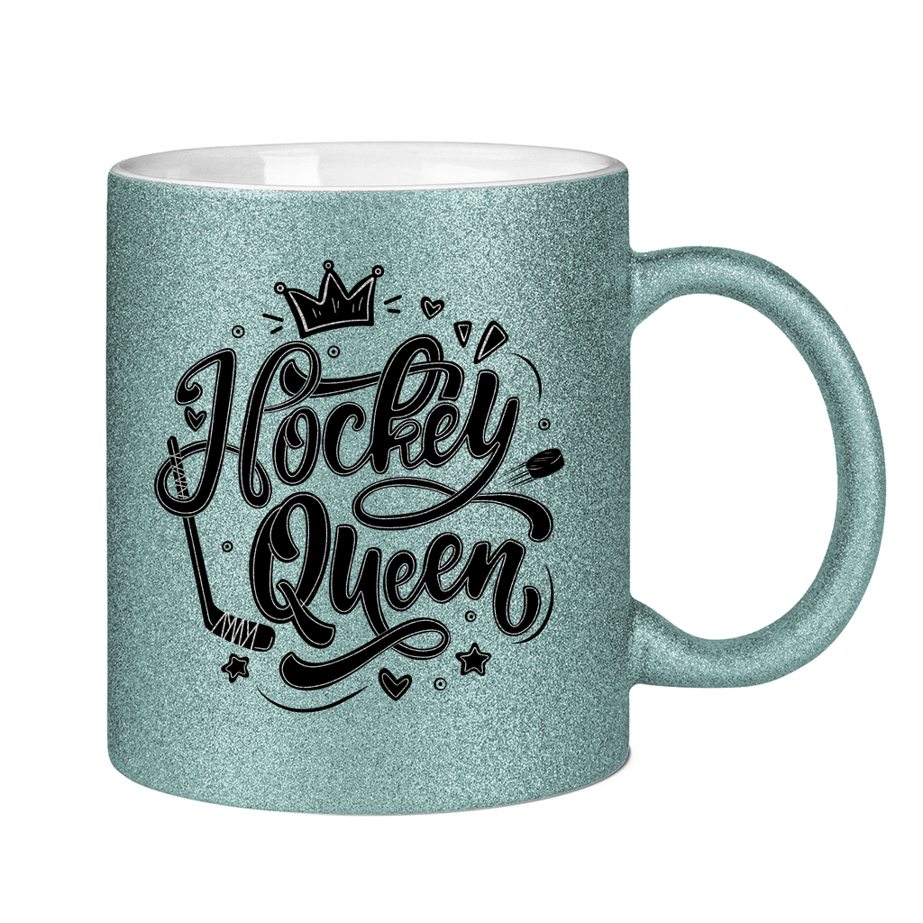 Glitzertasse HOCKEYQUEEN II
