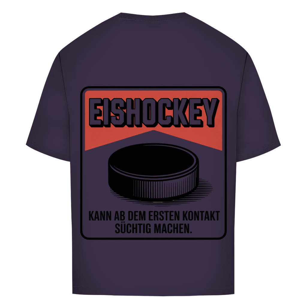 Oversize T-Shirt EISHOCKEY ZIGARETTENSCHACHTEL (back)