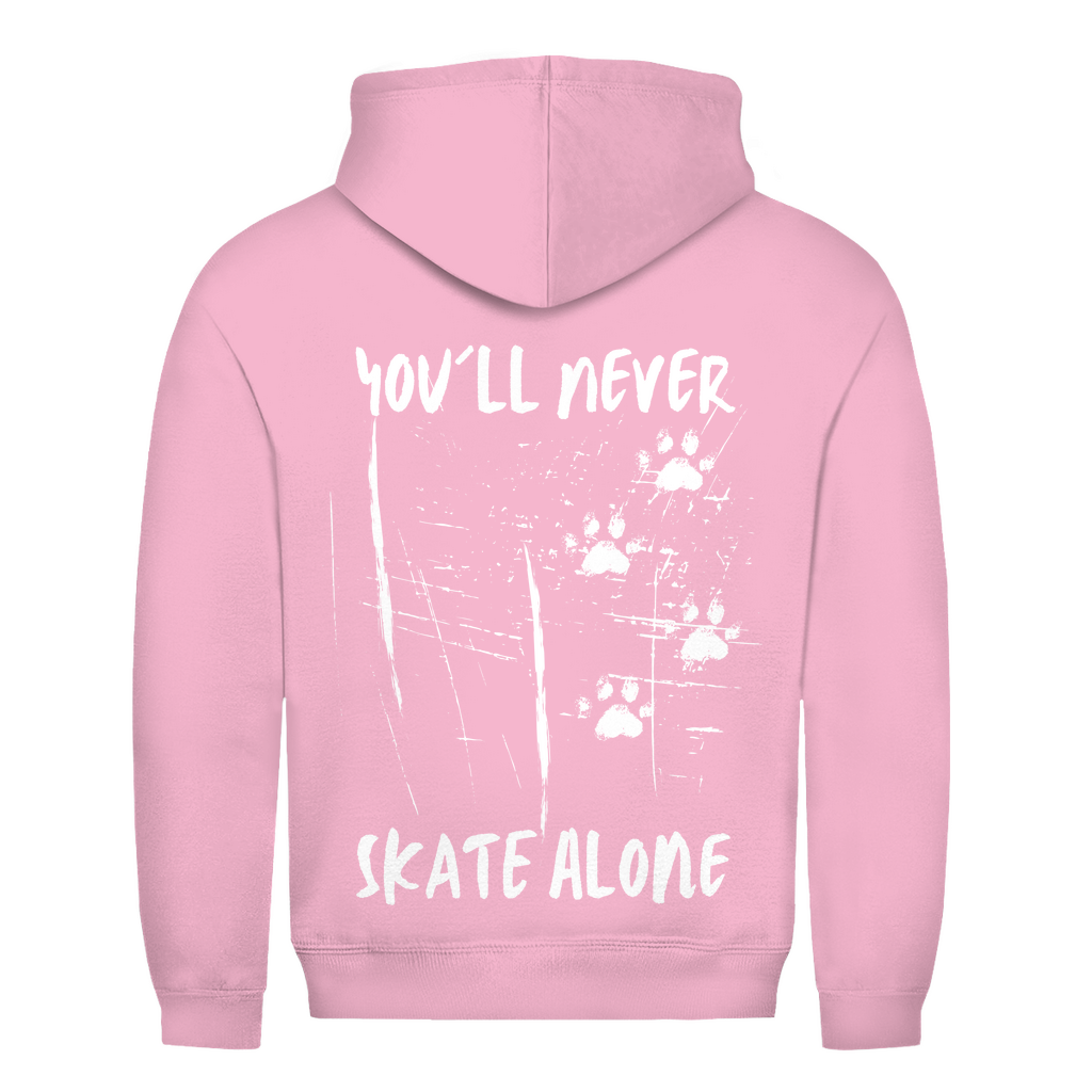 Unisex Hoodie NEVER SKATE ALONE (back)