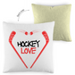 Kopfkissen zweifarbig HOCKEYLOVE STICKHEART