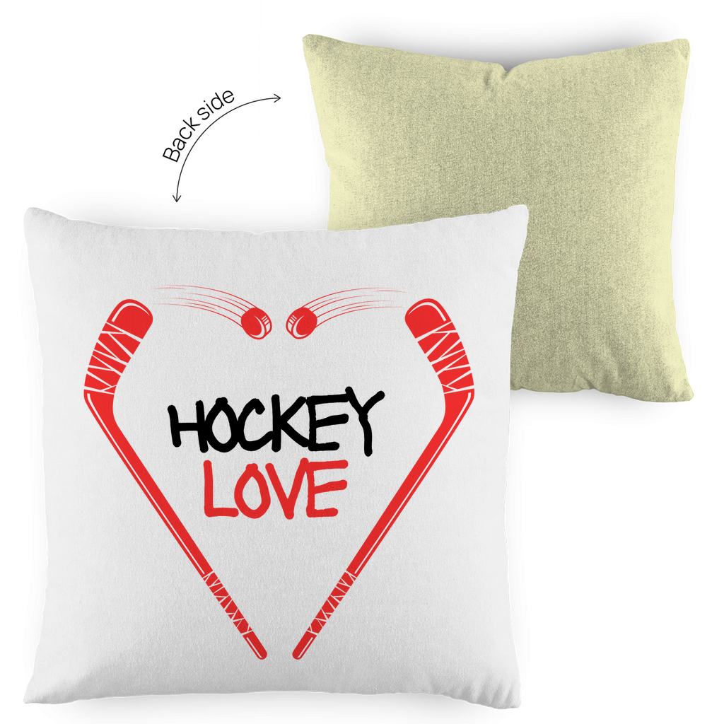 Kopfkissen zweifarbig HOCKEYLOVE STICKHEART