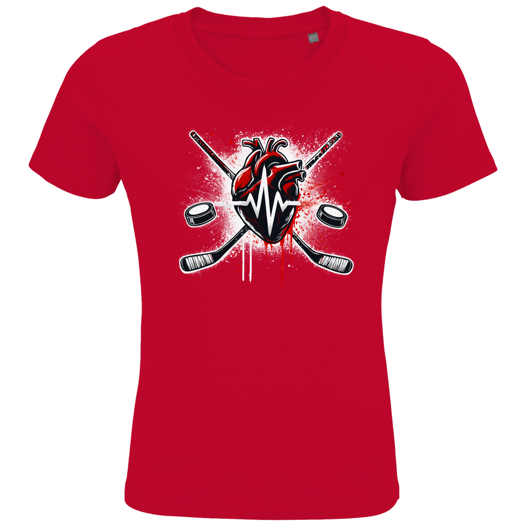 Kids T-Shirt HOCKEY HEARTBEAT