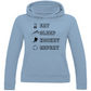 Ladies Hoodie EAT, SLEEP REPEAT