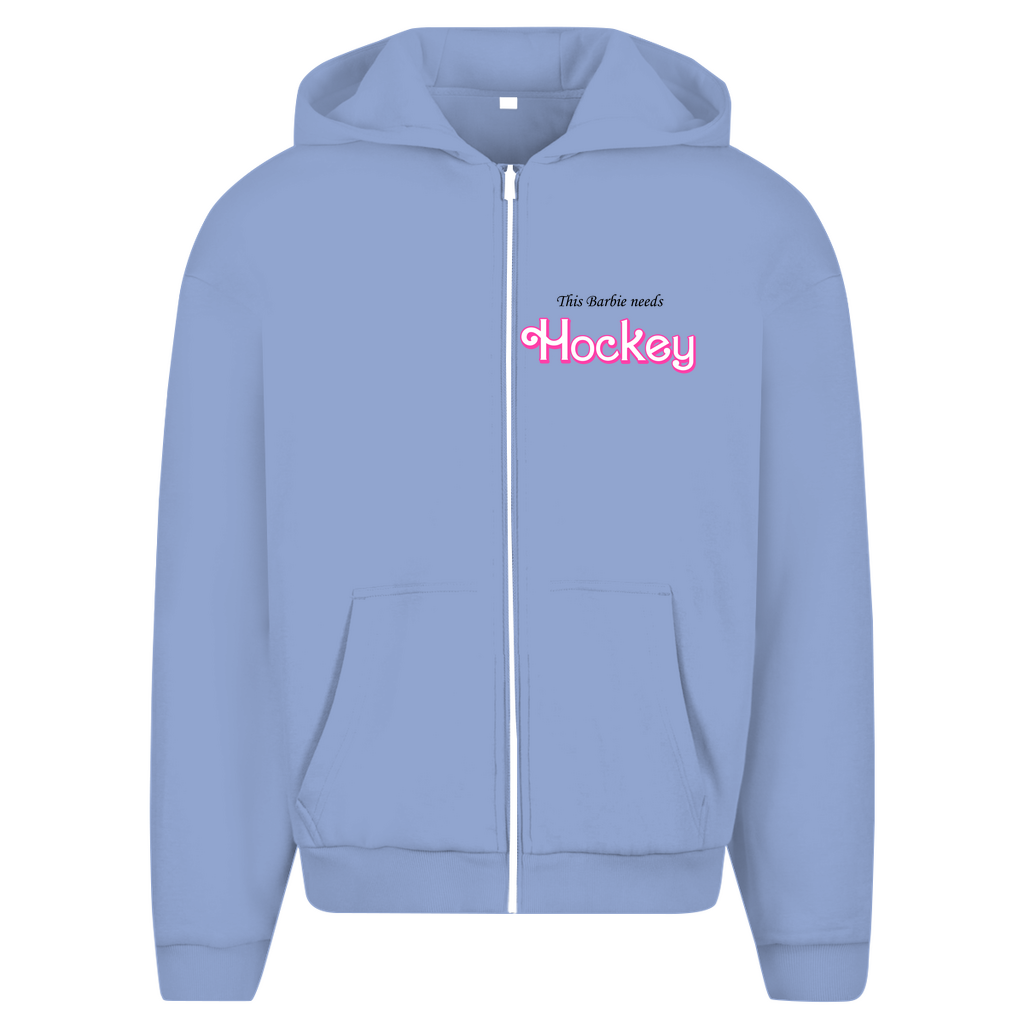 Oversize Zipper BARBIE NEEDS HOCKEY