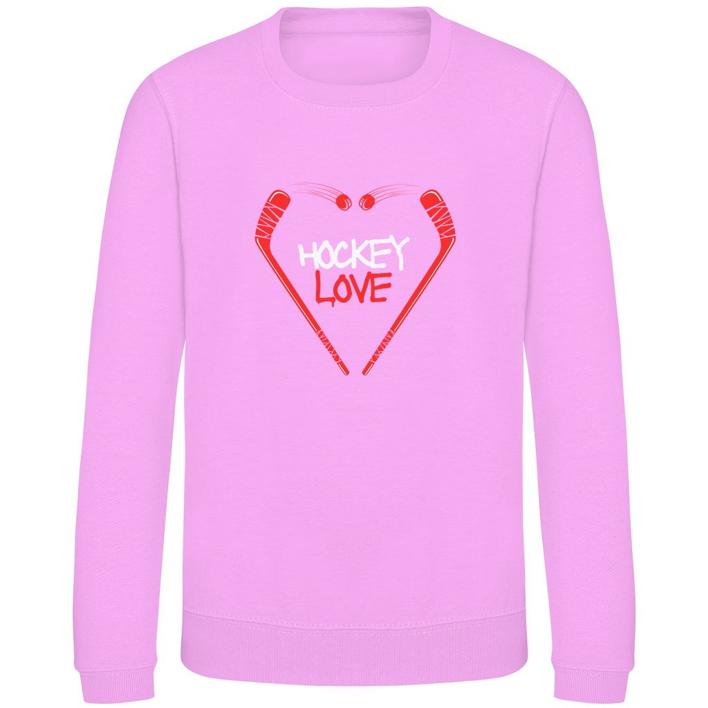 Kids Sweatshirt HOCKEYLOVE STICKHEART
