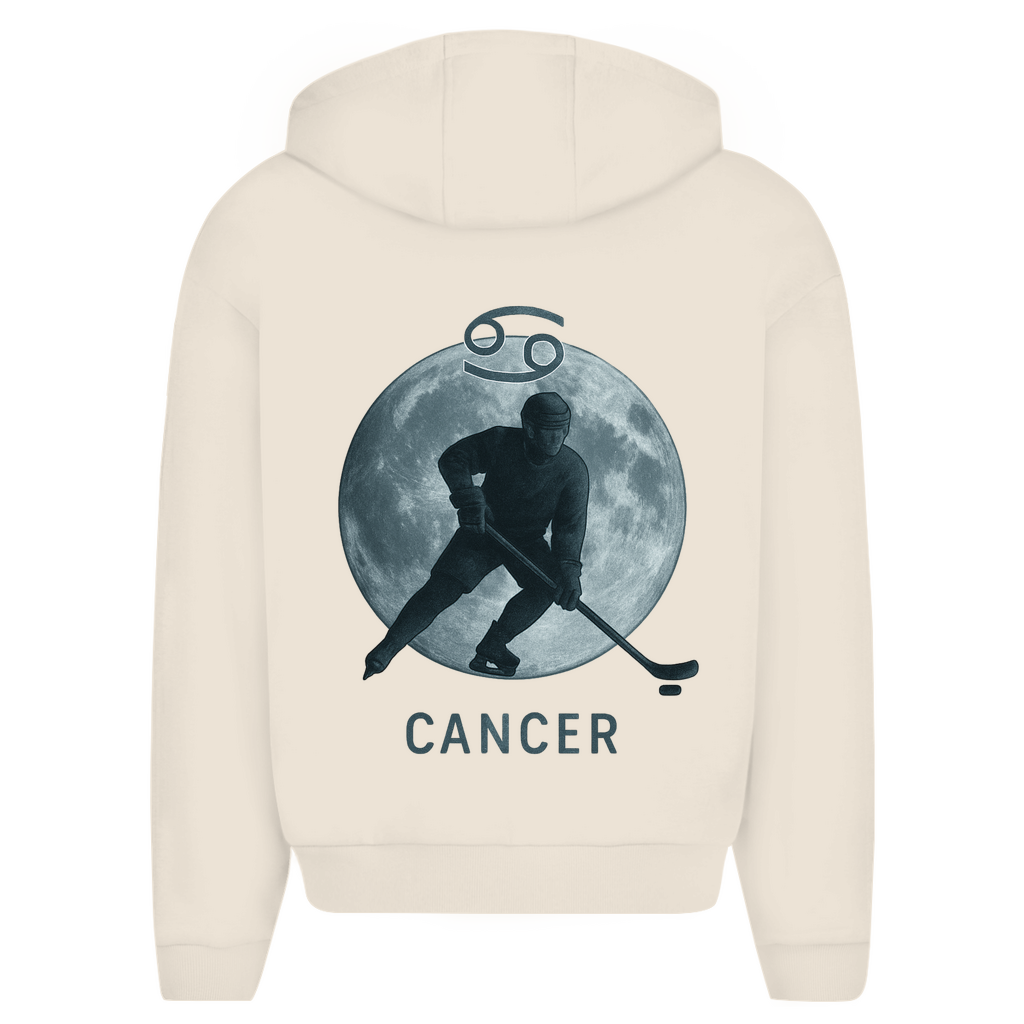 Oversize Zipper STERNZEICHEN CANCER / KREBS (front&back)