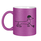 Glitzertasse HOCKEY DACKEL