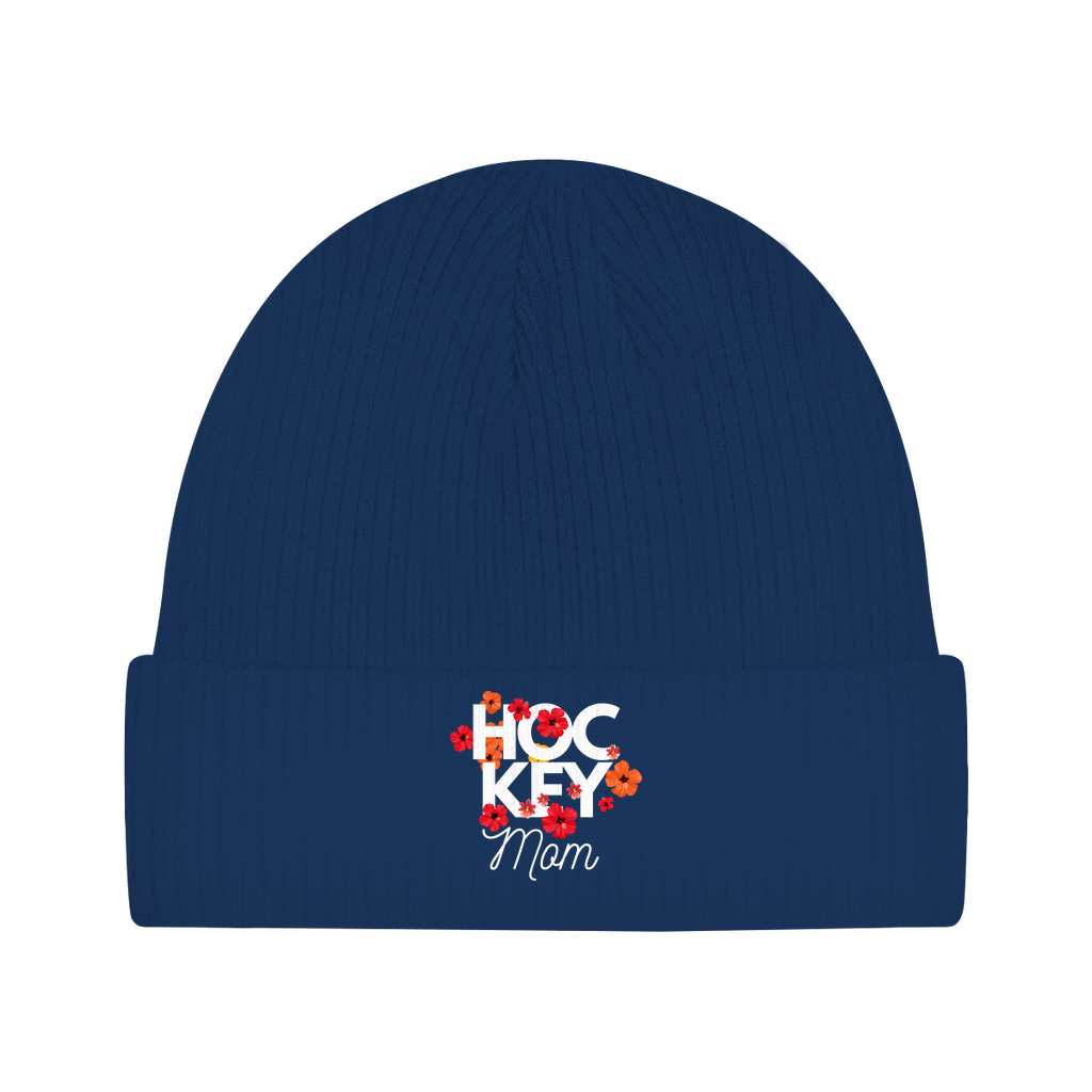 Beanie HOCKEY MOM FLOWERS