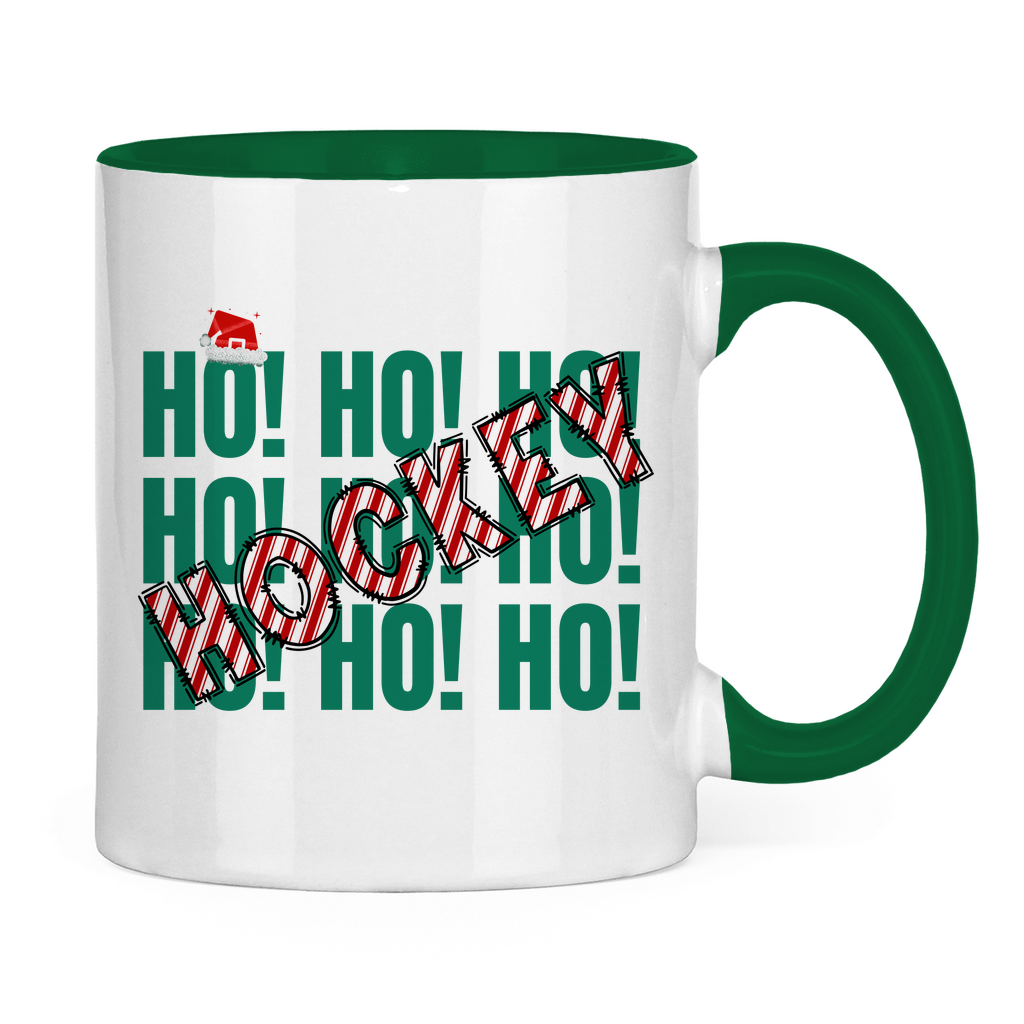 Tasse zweifarbig HO HO HOCKEY