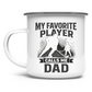 Emaille Tasse HOCKEYDAD FAVORITE PLAYER