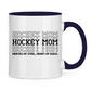 Tasse zweifarbig HOCKEYMOM NERVES & HEART