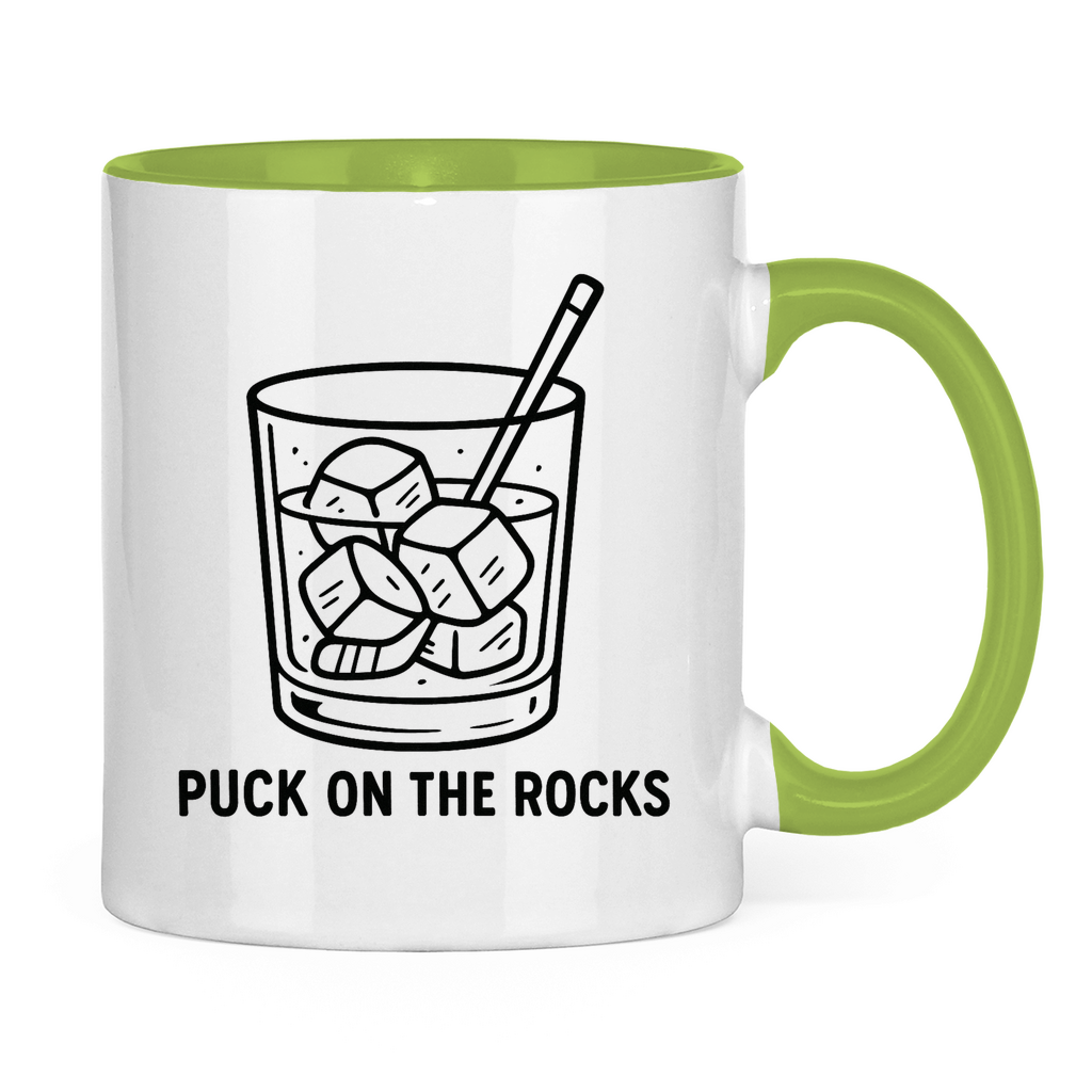 Tasse zweifarbig PUCK ON THE ROCKS