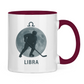 Tasse zweifarbig STERNZEICHEN LIBRA / WAAGE