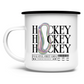 Emaille Tasse HOCKEY MODERN