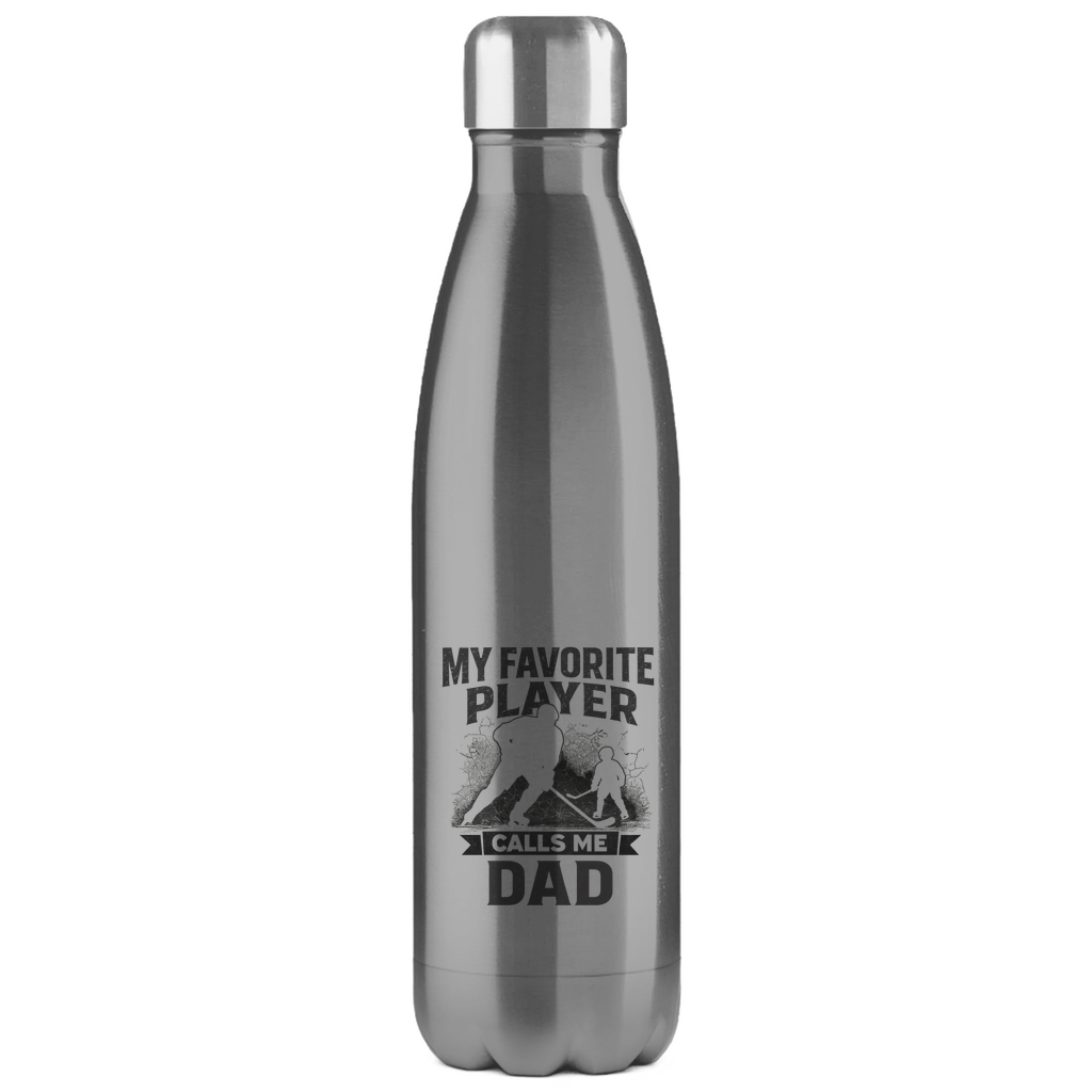 Edelstahl-Thermoflasche HOCKEYDAD FAVORITE PLAYER