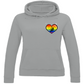 Ladies Hoodie RAINBOW SKATE HEART