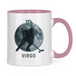Tasse zweifarbig STERNZEICHEN VIRGO / JUNGFRAU