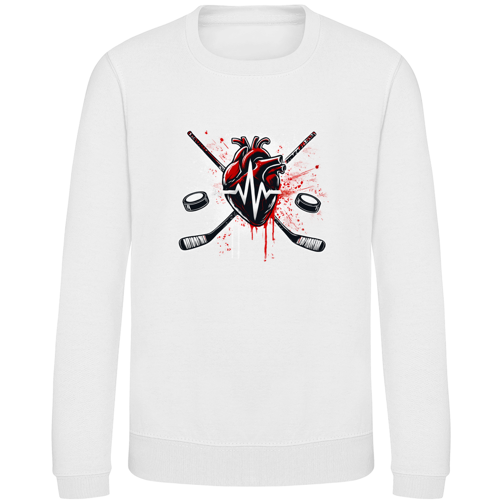 Kids Sweatshirt HOCKEY HEARTBEAT
