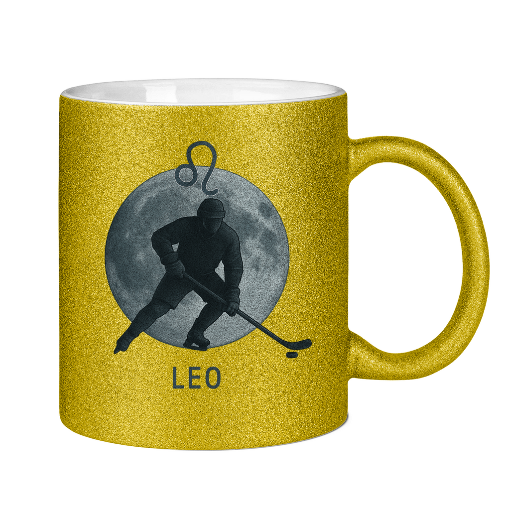 Glitzertasse STERNZEICHEN LEO / LÖWE