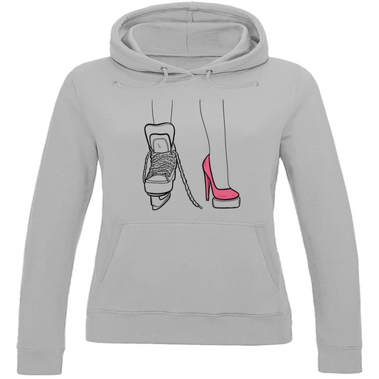 Ladies Hoodie SKATES & HEELS