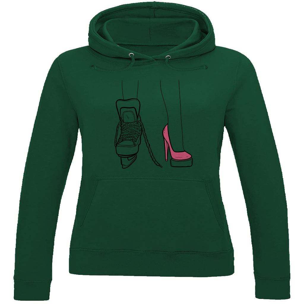 Ladies Hoodie SKATES & HEELS